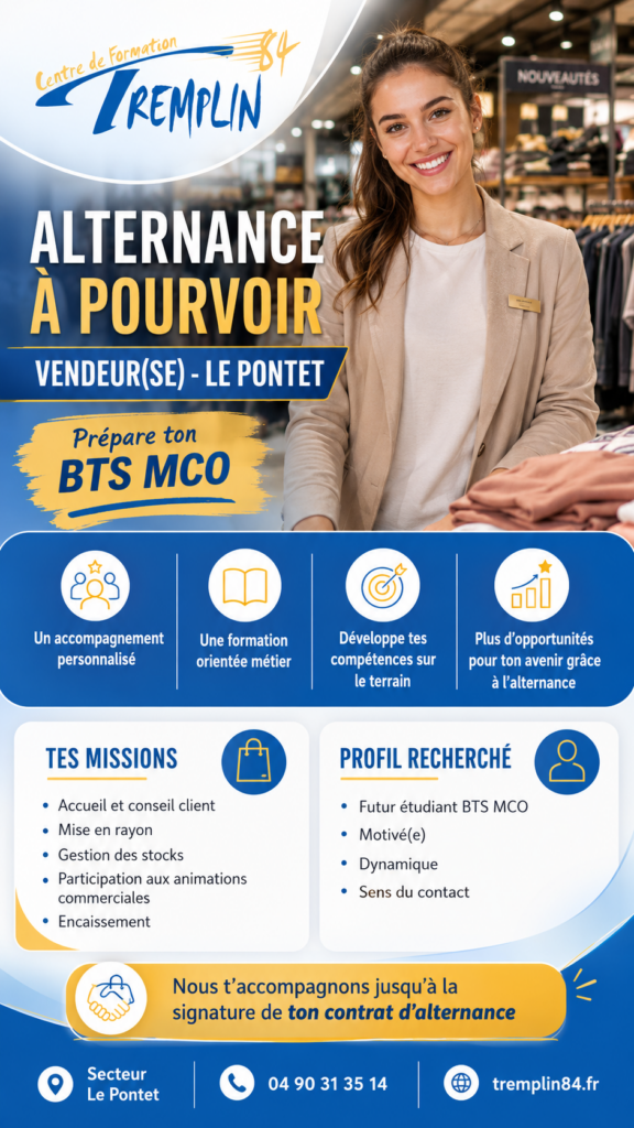 Vendeur/se en magasin au pontet